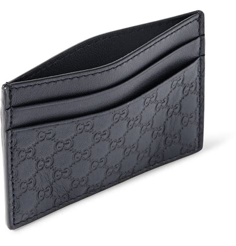 gucci credit card wallets|gucci leather card case wallet.